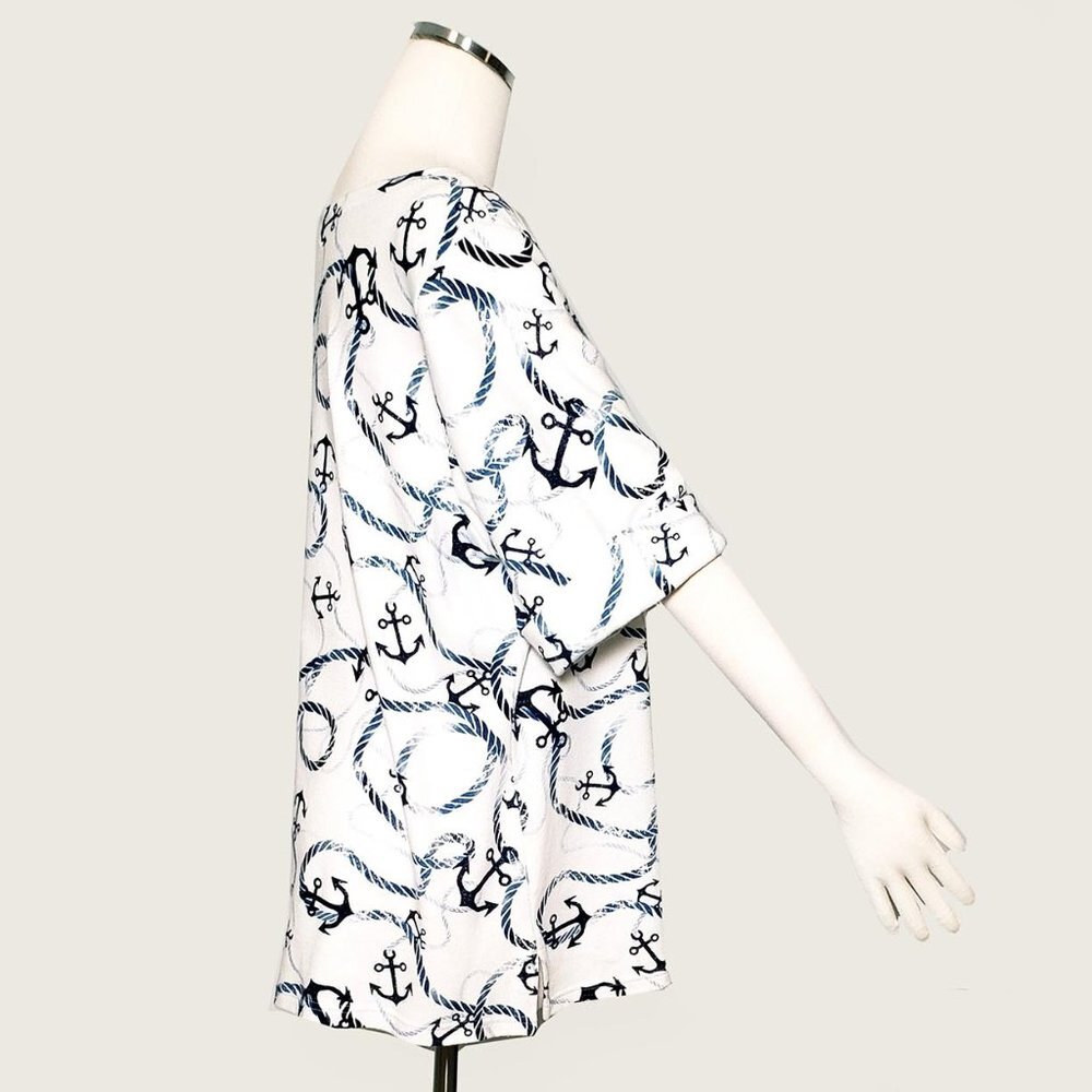 Karen Scott Boatneck Insignia Top​ - Picture 4 of 7